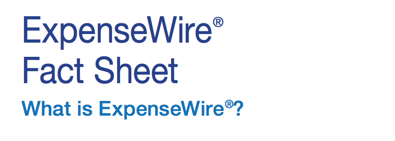 ExpenseWire Fact Sheet