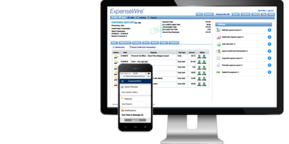 Expense wire home page